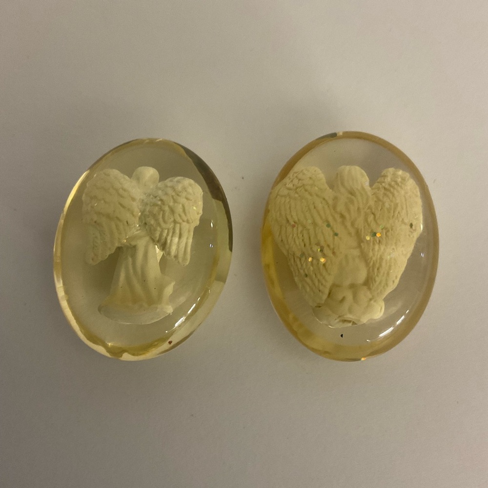 Vintage Angel Star Hope Worry Stone Pocket - Picture 3 of 5